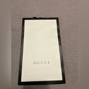 Gucci Black and White paper gift bag